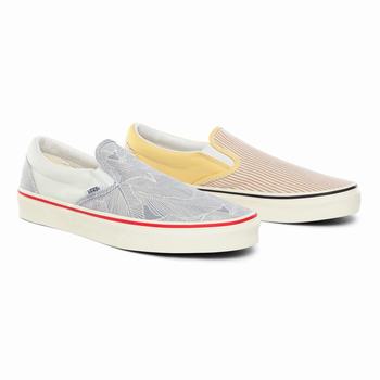 Férfi Vans Mismatch Classic Slip-on Cipő VA9782603 Csíkok